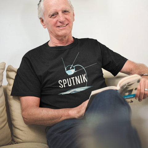 Sputnik T-shirt for Men T-Shirts Chop Shop in Space