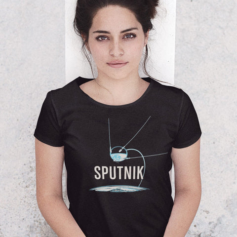 Sputnik T-shirt for Women T-Shirts Chop Shop in Space