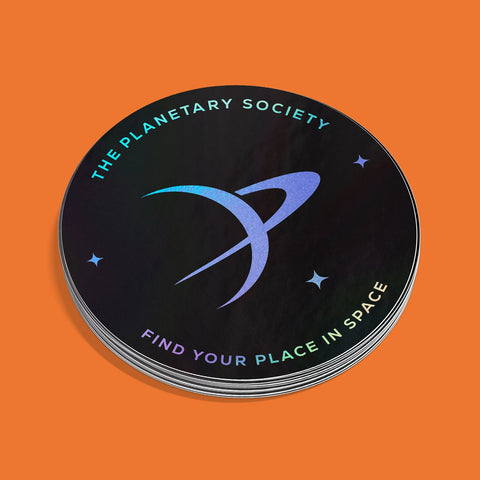 Brand ID Holographic Style Sticker for Planetary Society