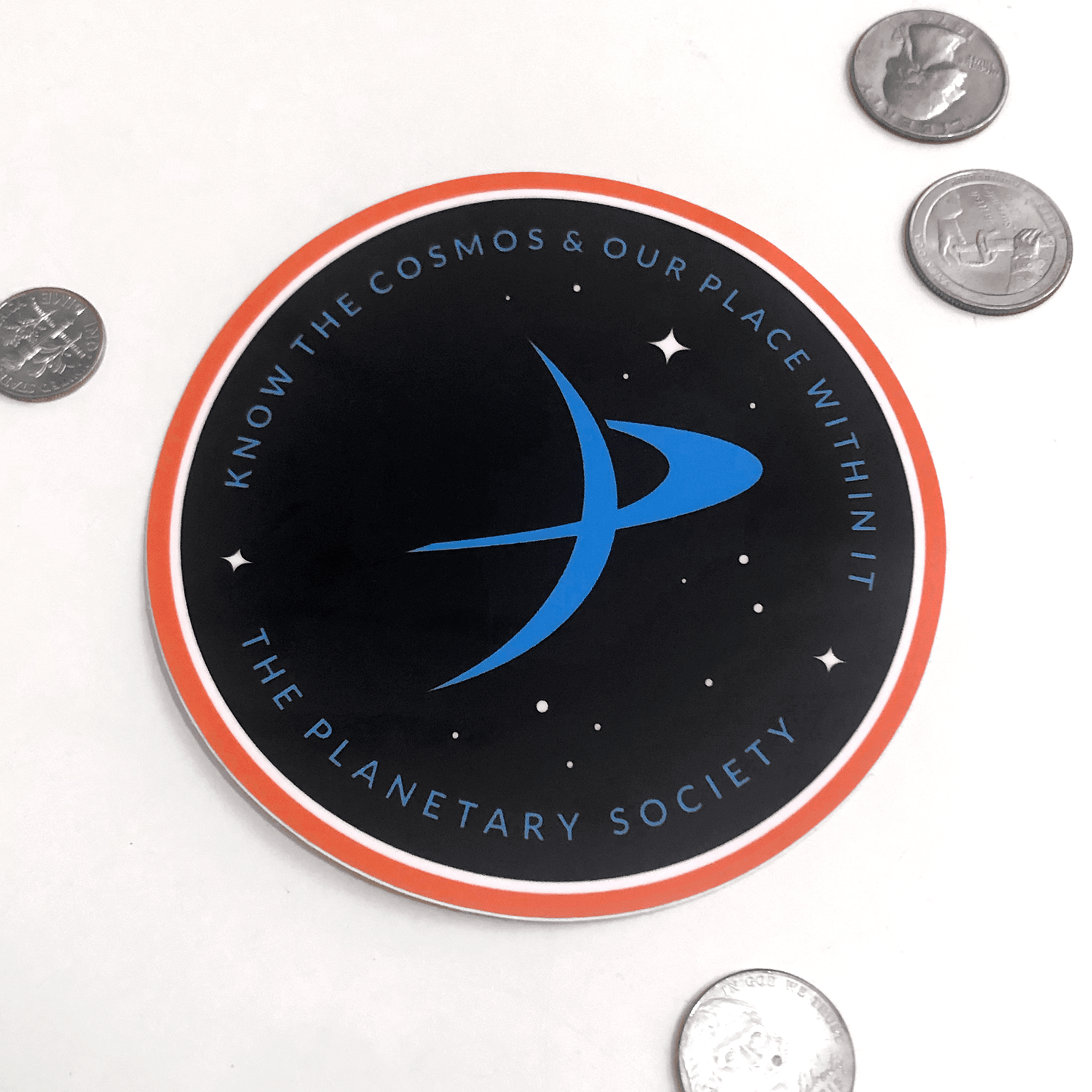 Know the Cosmos Supersized Sticker for The Planetary Society Stickers The Planetary Society