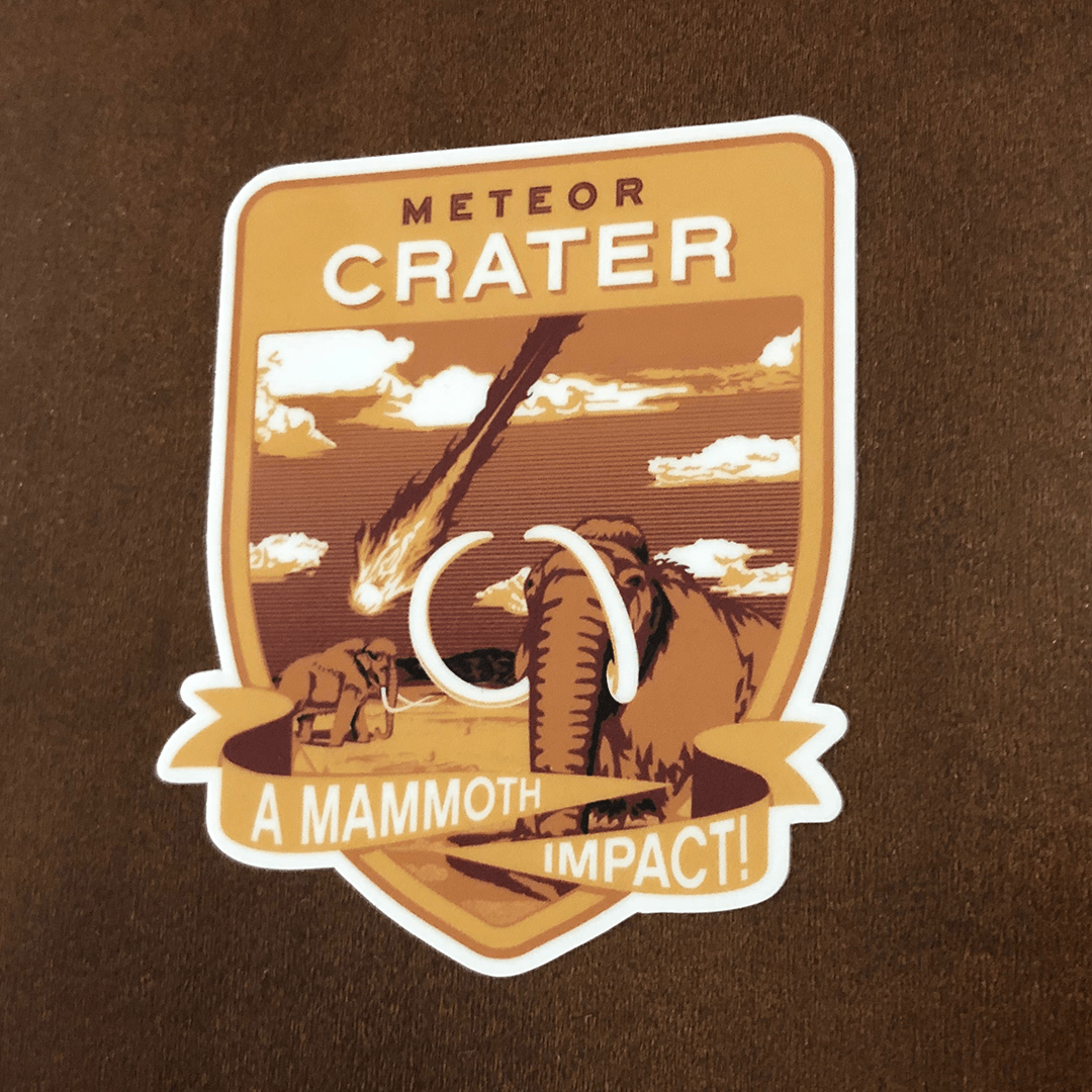 Mammoth Impact Sticker Stickers The Planetary Society