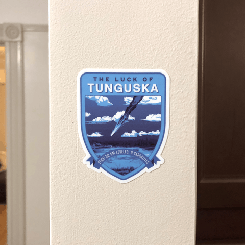 The Luck of Tunguska Sticker Stickers The Planetary Society