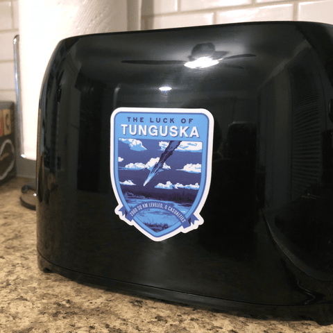 The Luck of Tunguska Sticker Stickers The Planetary Society