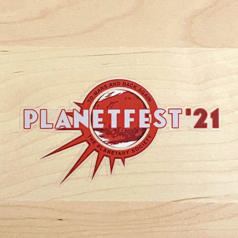 Planetfest '21 Sticker for The Planetary Society Stickers The Planetary Society
