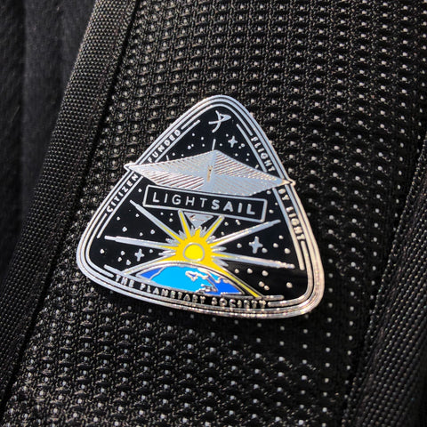 LightSail 1 Enameled Pin for Planetary Society Patches & PINS The Planetary Society