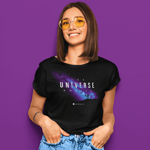 Universe Awaits Tee for Women T-Shirts Unistellar