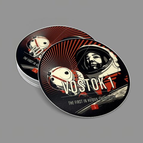 Vostok Sticker from The Giant Leaps in Space Series Stickers Chop Shop in Space