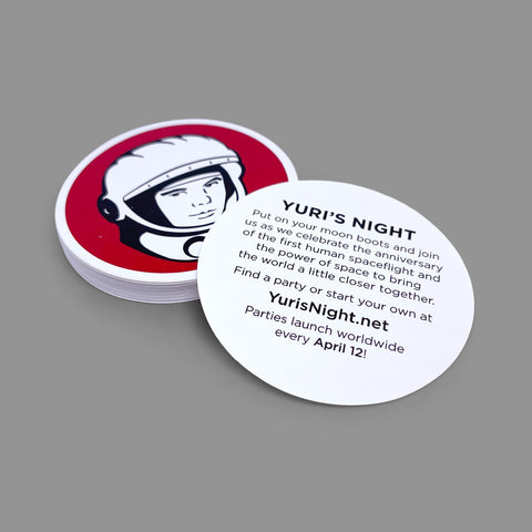 Yuri’s Night Brand Stickers Stickers Chop Shop in Space