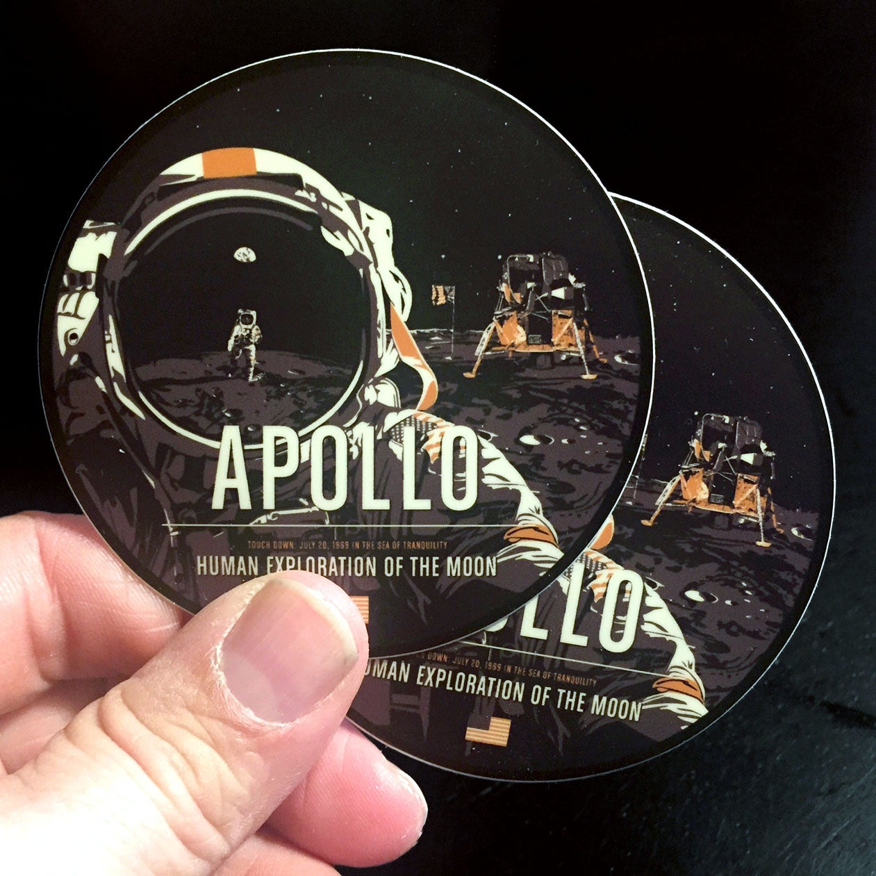 Giant Leaps in Space Sticker Set Stickers Chop Shop in Space