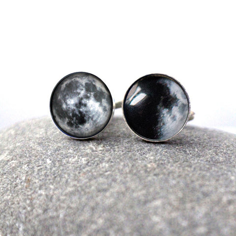 Custom Moon Date Cufflinks Jewelry Yugen Handmade