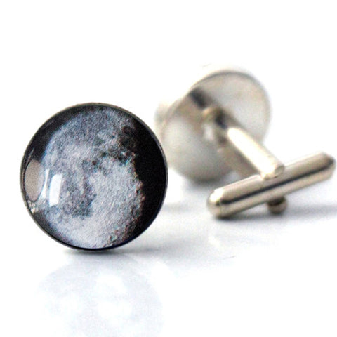 Custom Moon Date Cufflinks Jewelry Yugen Handmade