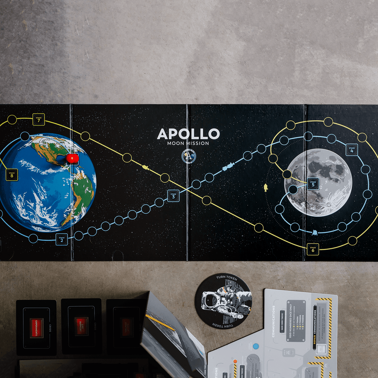 Apollo NASA Moon Missions Board Game – chopshopstore