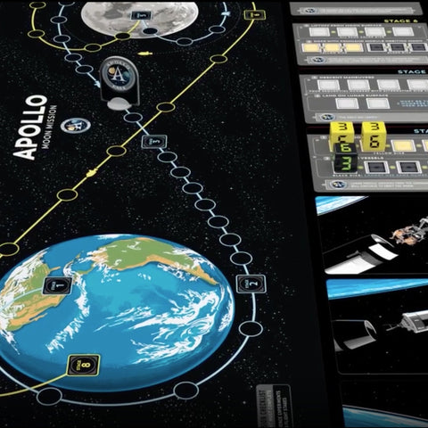 Apollo NASA Moon Missions Board Game Games Chop Shop in Space