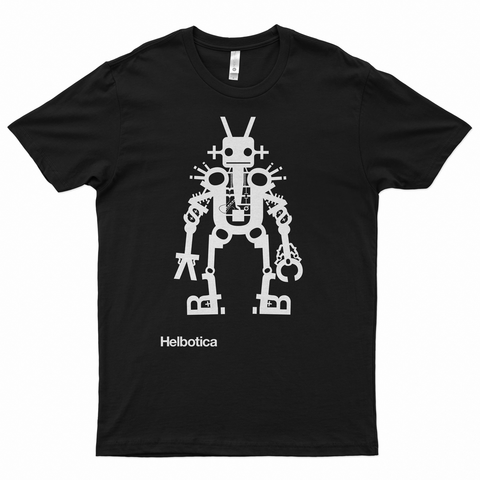Helbotica T-Shirts Typography Shop