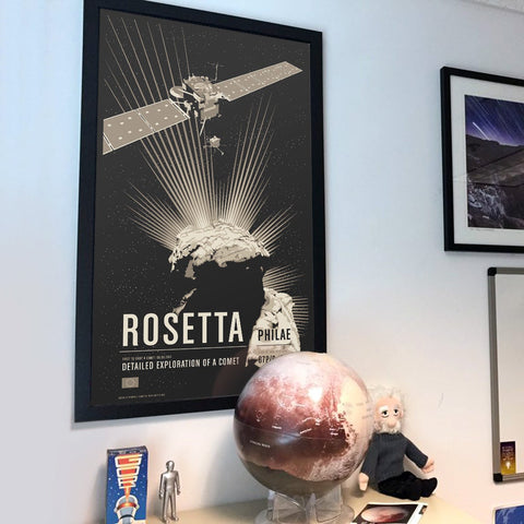Rosetta from the Historic Robotic Spacecraft Series Prints Chop Shop in Space