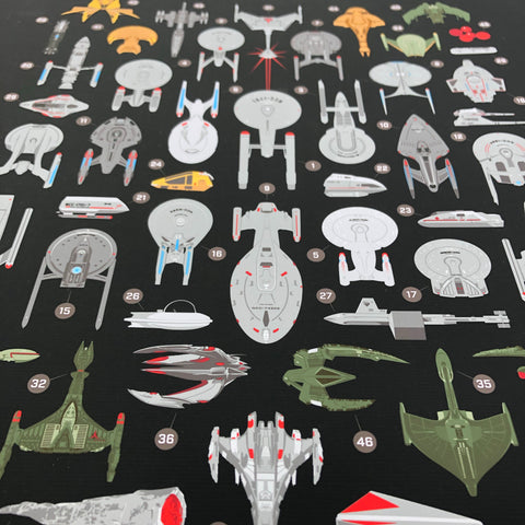 Star Trek Starships Print Prints Chop Shop