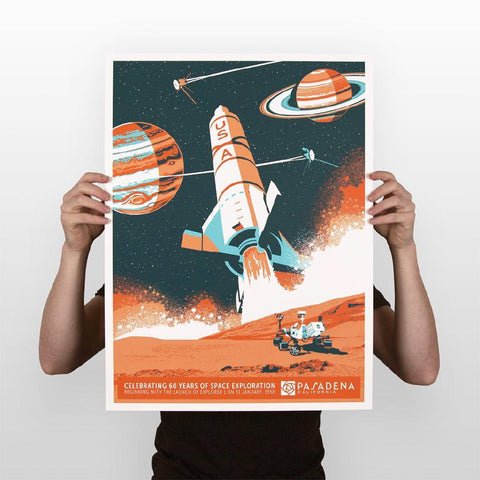 60 Years of Space Exploration in Pasadena, CA Prints Chop Shop in Space