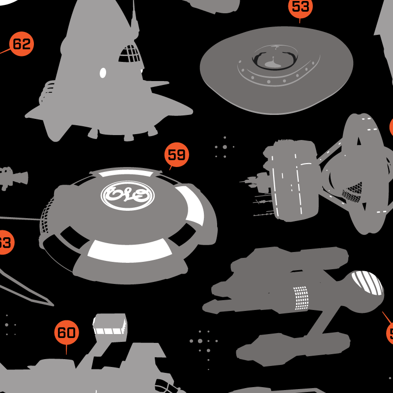 Starship Armada Digital Print Prints Chop Shop