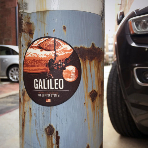 Galileo Sticker from the Historic Robotic Spacecraft Series Stickers Chop Shop in Space