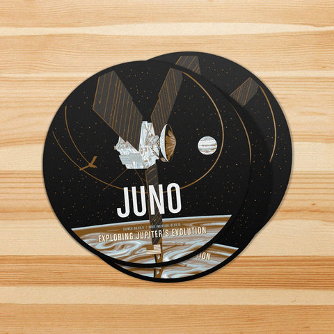 Juno Sticker from the Historic Robotic Spacecraft Series Stickers Chop Shop in Space