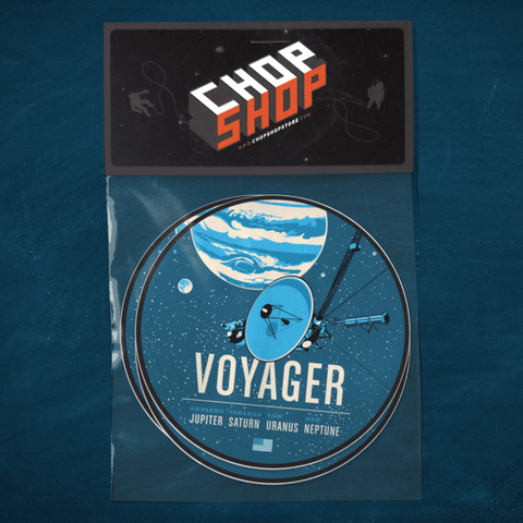 Voyager Sticker from the Historic Robotic Spacecraft Series Stickers Chop Shop in Space