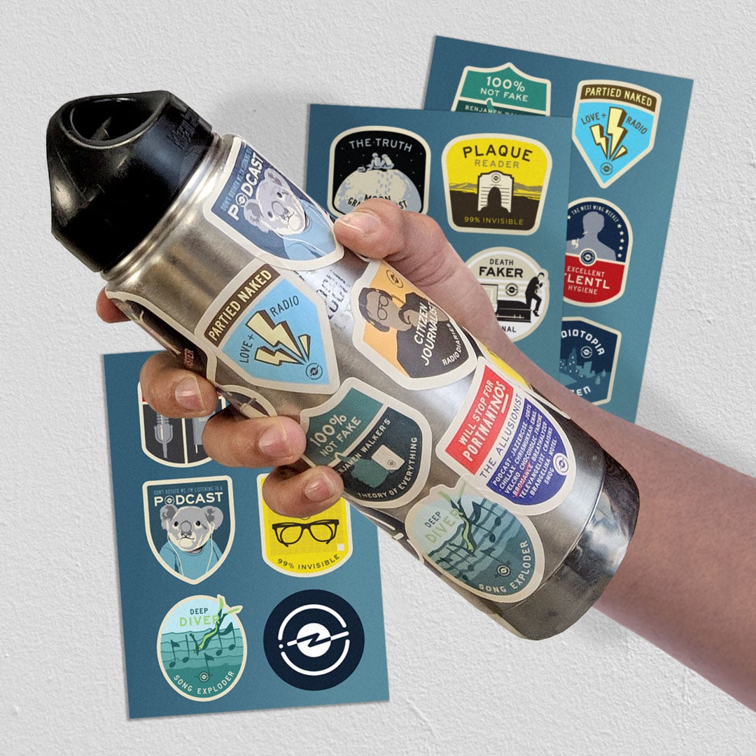 Radiotopia Merit Badge Stickers (Sets of 18) Stickers Radiotopia