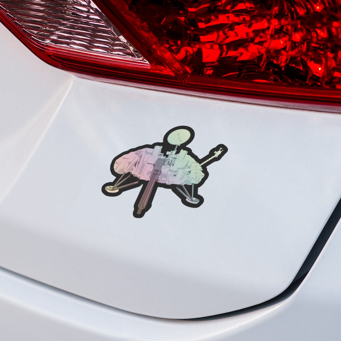 First on Mars: Viking Holographic Style Sticker Stickers Chop Shop in Space