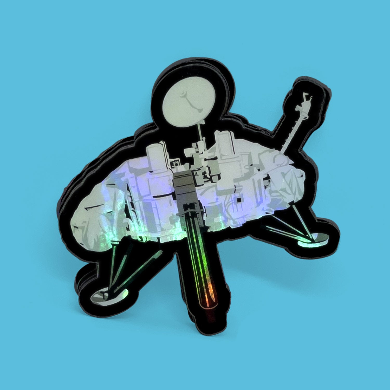 First on Mars: Viking Holographic Style Sticker Stickers Chop Shop in Space